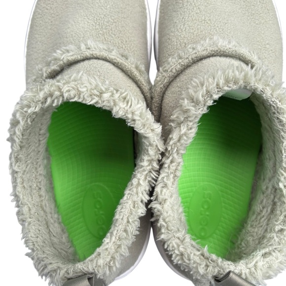 OOFOS Women’s Vegan Fleece-Lined Ankle Booties in sage sz 10 - Picture 4 of 9